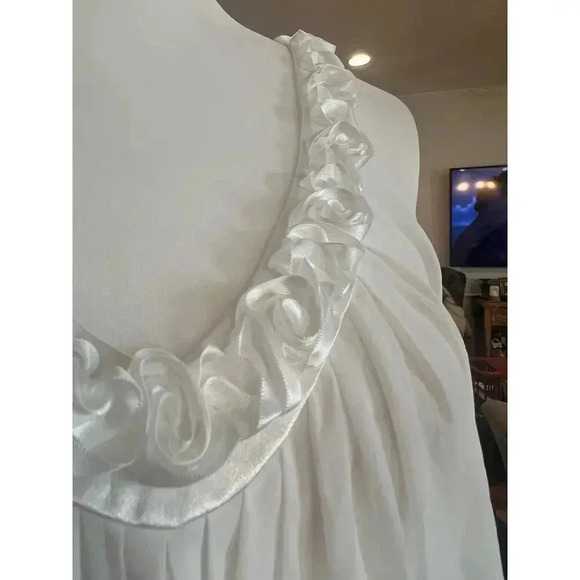 Oscar de la rente pink label vintage delicate camisole satin rosettes  small - Picture 4 of 9